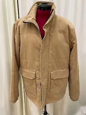Men's Light Brown  D/Struct Padded Corduroy Jacket Size Small • £20