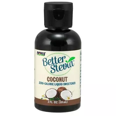 NOW Foods Better Stevia Liquid  Sweetener - Coconut 2 Fl Oz Liq • $10.29
