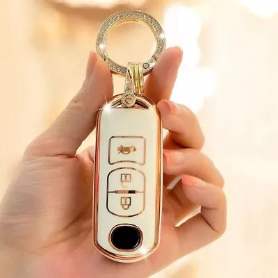 $17.99 • Buy TPU Car Remote Key Fob Case Cover For Mazda 2 3 5 6 CX-3 CX-5 CX-7 Beige