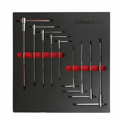 9 Pc Torx Star T-Handle Hex Allen Key Wrench Set W/ Speed Sleeves Fast Spinning • $40.13