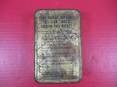 Vietnam US Army (ST) Survival Food Packet Emergency Ration - Unopened - Dtd 1963 • $185.99