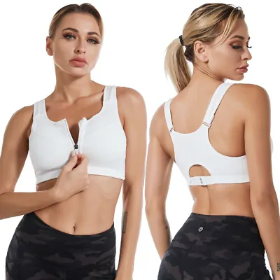 Ladies High Impact Posture Corrector Lift Up Bra Push Up Back Support Sports Bra • £12.99