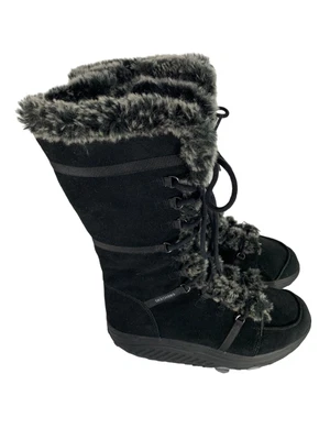 $58 • Buy Skechers Shape-Ups Winter Boots Womens 11 Lace-Up/Zip  Faux Fur Suede