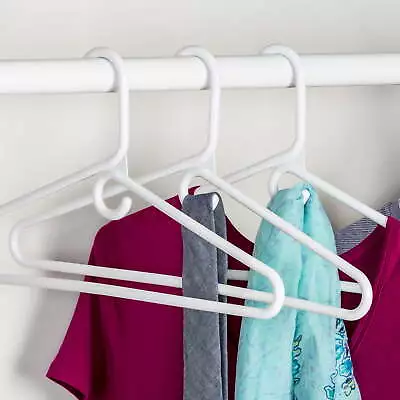 Plastic Heavy Duty Suit Hangers White 18 Pack • $16.66