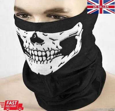 £2.99 • Buy Skull Skeleton Face Mask Balaclava Helmet Neck Thermal Warmer Scarf Snood Gaiter