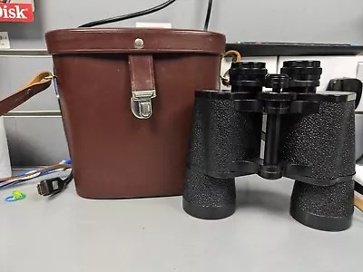 Carl Zeiss Jena Binoculars Jenoptem 10x50w Working W/ Original Case ! • £30