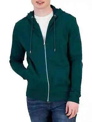 INC INTERNATIONAL CONCEPTS Rainforest Green Zip Up Hoodie Hooded Sweatshirt XL • $33.24