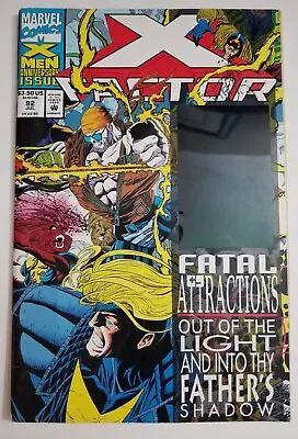 DAMAGED X-Factor #92 (Marvel Comics 1993) Havok Hologram Cover 1st Exodus • $2