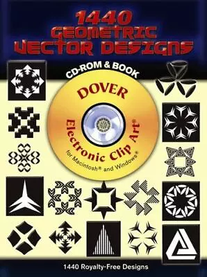 1440 Geometric Vector Designs CD-ROM And Book; D- 0486998843 Paperback Serrano • $11.73