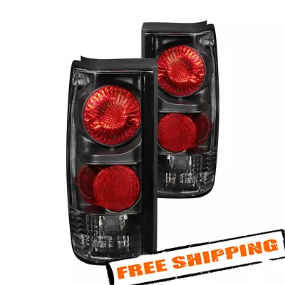 Anzo 211031 Black/Red Euro Tail Lights For 1982-1993 Chevy S10 • $86.34