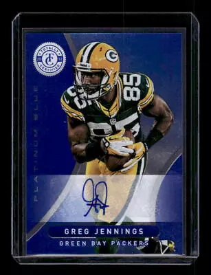 2012 Totally Certified Blue Signatures #42 Greg Jennings /10 Auto - EXACT SCAN • $40