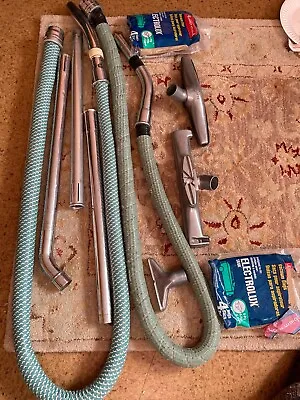 Vintage Electrolux Canister Vacuum Hoses Floor Attachments & Bags • $73.33
