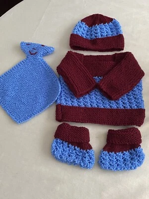 £14.99 • Buy Aston Villa Baby New Handknitted Sets