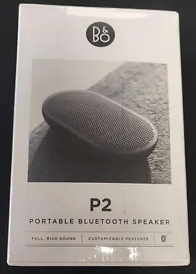 B&O Bang & Olufsen Beoplay P2 Bluetooth Wireless  Portable Speaker - Black (A) • £99.95