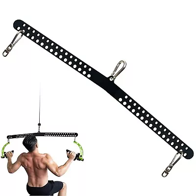 Multi-Grip LAT Pull Down Bar Fitness Attachments For Pulley System DIY Home Gym • $53.99