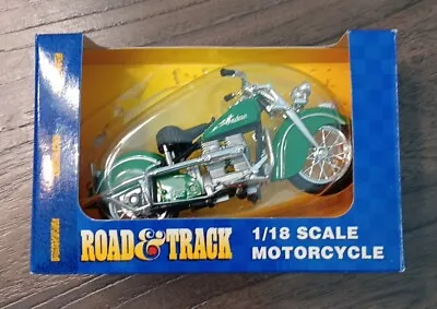 Road & Track Maisto Indian Kawasaki Green Motorcycle 31026 Scale 1:18 - New • $14.99