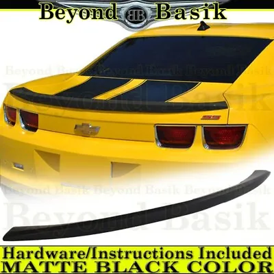 $56.99 • Buy 2010 2011 2012 2013 Chevy Camaro OE Factory Style Spoiler Flush Wing MATTE BLACK
