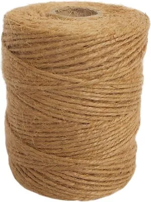 100m Twine String Rope Heavy Duty Garden Tool 3 Ply Natural BrownANSIO Jute Tw • £4.89