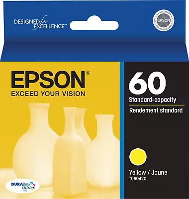 New Genuine Epson T0604 Yellow Ink Cartridge Stylus C68 CX4200 Stylus CX4800 • $6.99