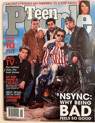 Teen People Magazine - NSYNC - Aaliyah Farewell - November 2001 • $33