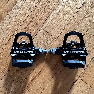 VENZO Indoor Bike Pedals & Cleats For Peloton LOOK ARC DELTA Shimano SPD 9/16  • $30