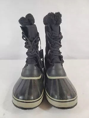 Sorel Men's 1964 Pac NM1440-011 Black Round Toe Lace Up Snow Boot Size 11.5 • $14.99