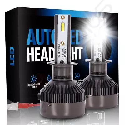 2x 2018 H1   640W 768000LM COB LED Headlight Kit 6000K White Ultra Bulbs • $9.41