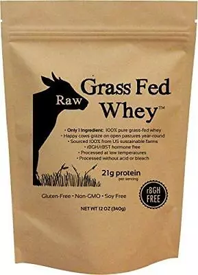 Raw Grass Fed Whey - Happy Healthy Cows COLD PROCESSED Undenatured 100% Grass • $32.59