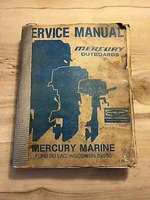 1978 Mercury Outboards Service Manual Vintage Marine Literature • $43.99