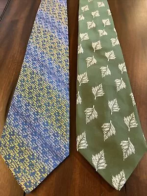 Vintage Wemlon / Wembley Tie Lot 2 - Art Deco Psychadelic 60s; Green Aqua Blue • $20