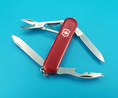 Victorinox Midnite Manager Red Swiss Army Knife Multi Tool! BRIGHT RED LED! • $38.22