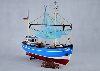 PELLWORM  Modern Crab Fishing Boat Scale 1/48 Wood Model Ship Kit Yuanqing • $108