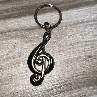 Music Note Keychain Treble Clef Keychain Music Lovers Keychain • $8
