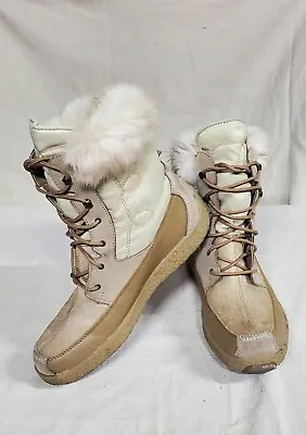 TECNICA Wool Goat Fur Winter Boots Womens US 9.5 EU 41.5  RARE VINTAGE  • $59