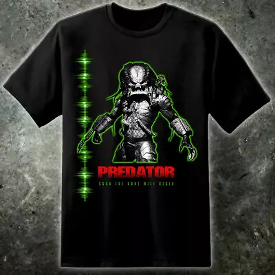 Predator BLK Edition Yautja Mens T Shirt 80s Sci Fi Movie Arnie Xenomorph • $50.70