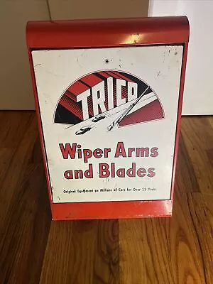 Vintage 1950's Trico Wiper Arms & Blades Gas Station 16  Metal Cabinet Sign • $200