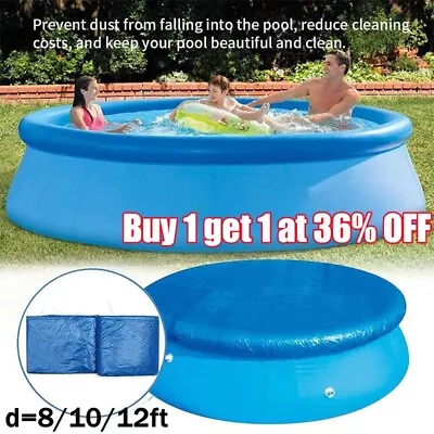 Round Large Swimming Pool Cover Garden Outdoor Paddling Pool Tarpaulin Covers UK • £11.64