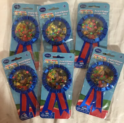 Lot Of Six Mickey Mouse Award Ribbon Boys Birthday Party Favor Party Supplies • $17.99