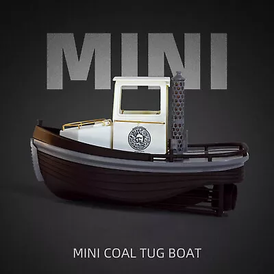 Harbor Micro Mini Coal Tug Boat Scale 1:18 180mm 7  RC Model Ship Kit • $55