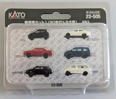 New Kato 23-505 N Scale 1990's Toyota Autos Vehicle (Pack Of 6) • $29.95