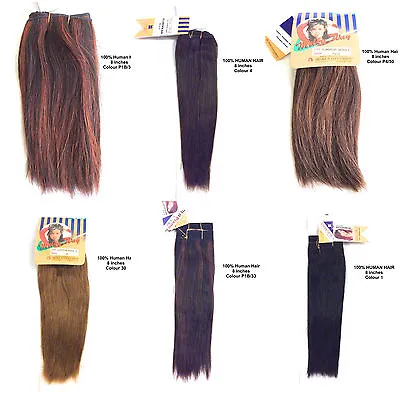 100% HUMAN HAIR - Made By MILKYWAY 8 Inches EUROPEAN WEAVES • £12.99