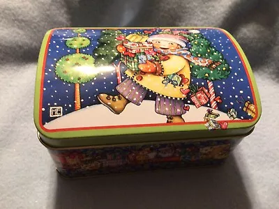 Mary Engelbreit Tin Hinged Christmas Girl With Presents New • $15.73