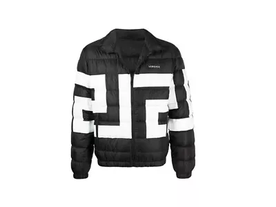 Versace Greek-key Print Padded Jacket • $700