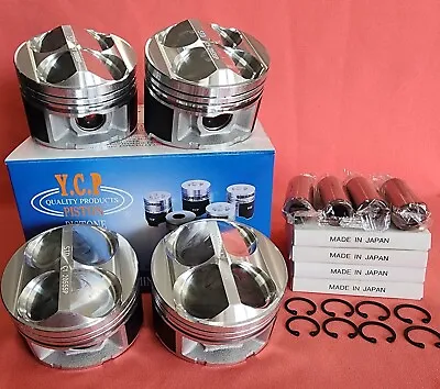 84.5mm High Compression YCP Pistons + JAPAN Rings Honda Acura B20 FULL FLOATING • $260