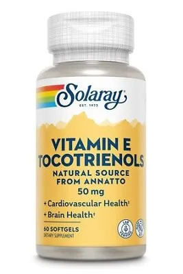 Solaray Vitamin E Tocotrienols 50 Mg 60 Softgel • $30.99