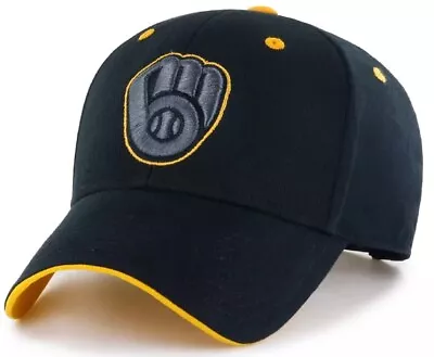 Milwaukee Brewers MLB Fan Favorite Black Tonal Vintage Hat Cap Adult Adjustable • $19.99