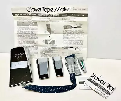 $14.99 • Buy Sewing Quilting •5•  Clover Metal Bias Tape Tube Makers 2” - 1/4” W Instructions