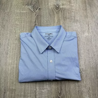 Rhone Commuter Lightweight Dress Shirt Classic Fit Long Sleeve Stretch Men Large • $59.99