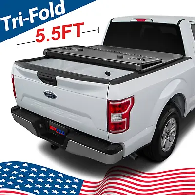 FRP Hard Tri-Fold Bed Cover Tonneau Cover For 2015-2024 Ford F150 5.5FT • $409.99