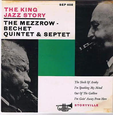 Mezzrow Bechet Quintet & Septet 45rpm King Jazz Story Sheik OF Araby • $7.99